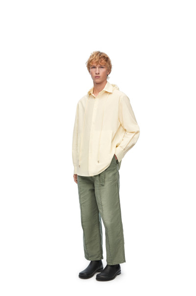 Loewe Hooded overshirt in cotton outlook