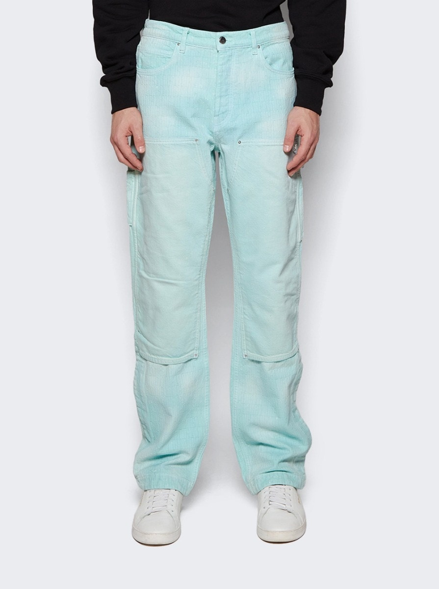 Jacquard Carpenter Jean Aqua - 3