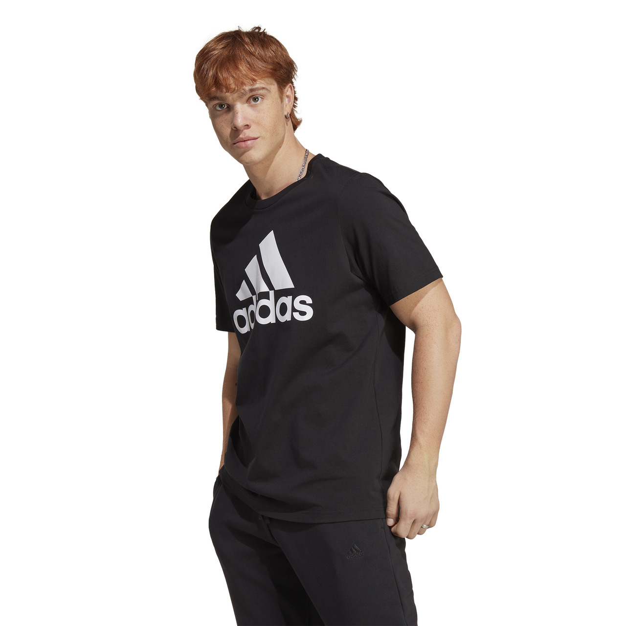 adidas Mens adidas Essentials Single Jersey Big Logo T-Shirt - 1