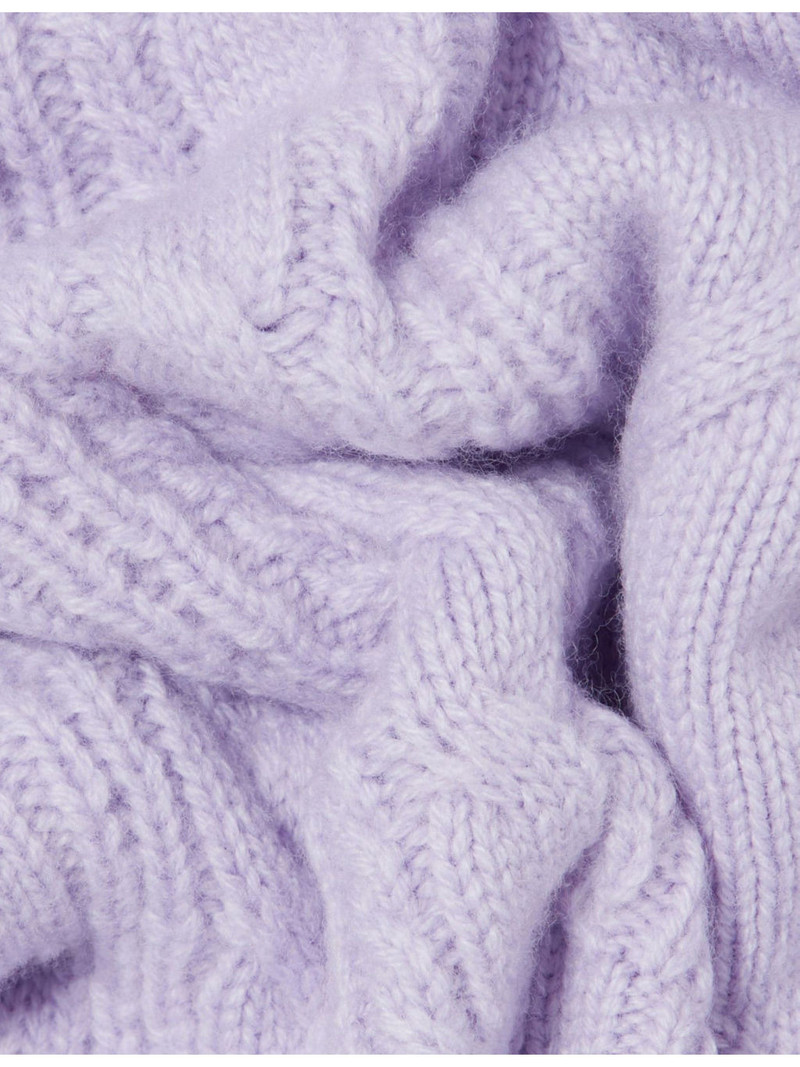 Claudie Pierlot Cable-Knit Wool And Cashmere-Blend Balaclava outlook