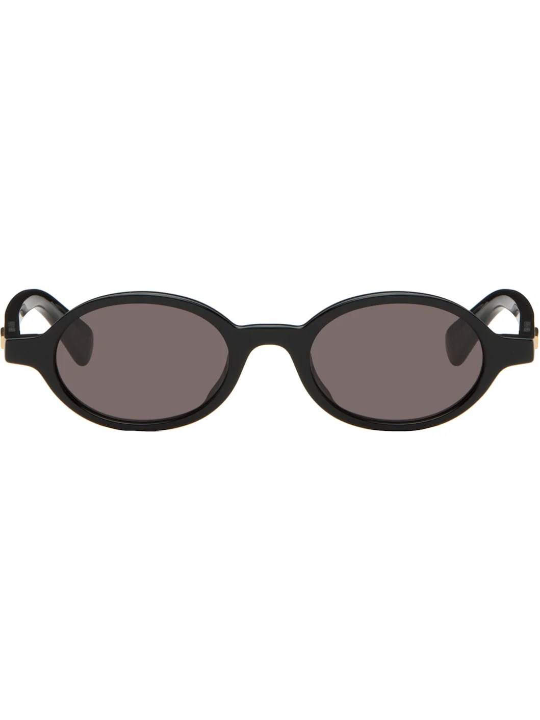 Black Classic Oval Sunglasses - 1