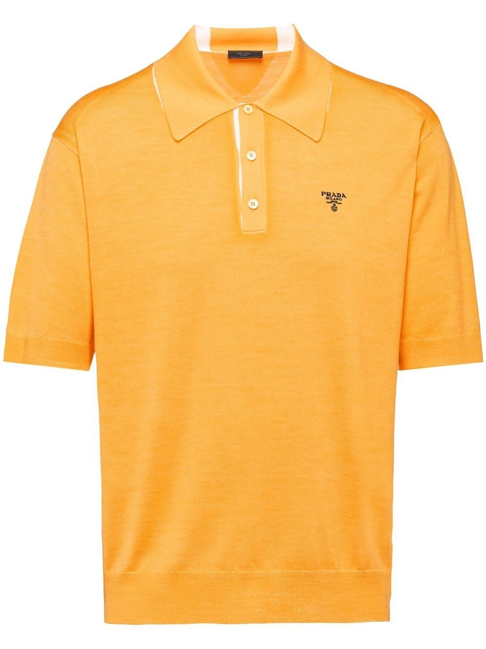 embroidered-logo polo shirt - 1