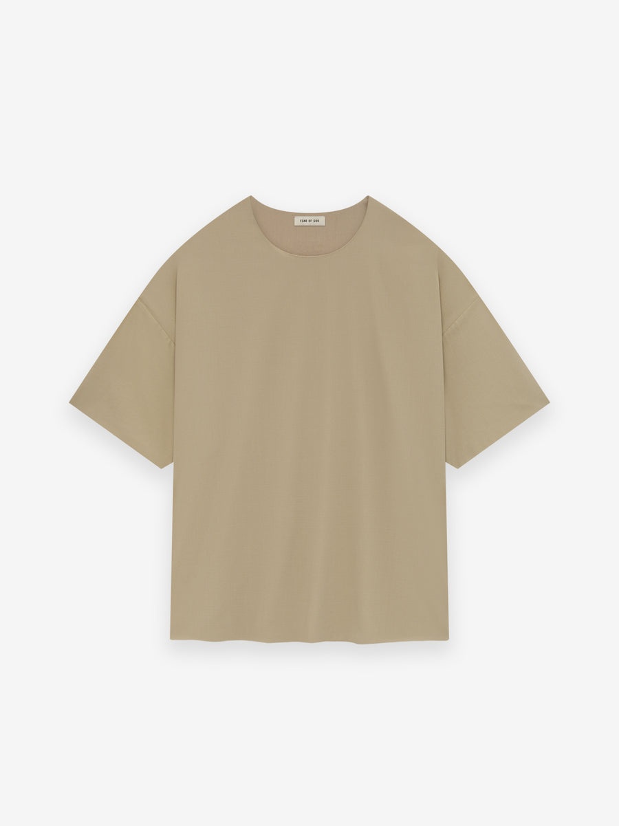 Wool Crepe Double Layer Tee - 1