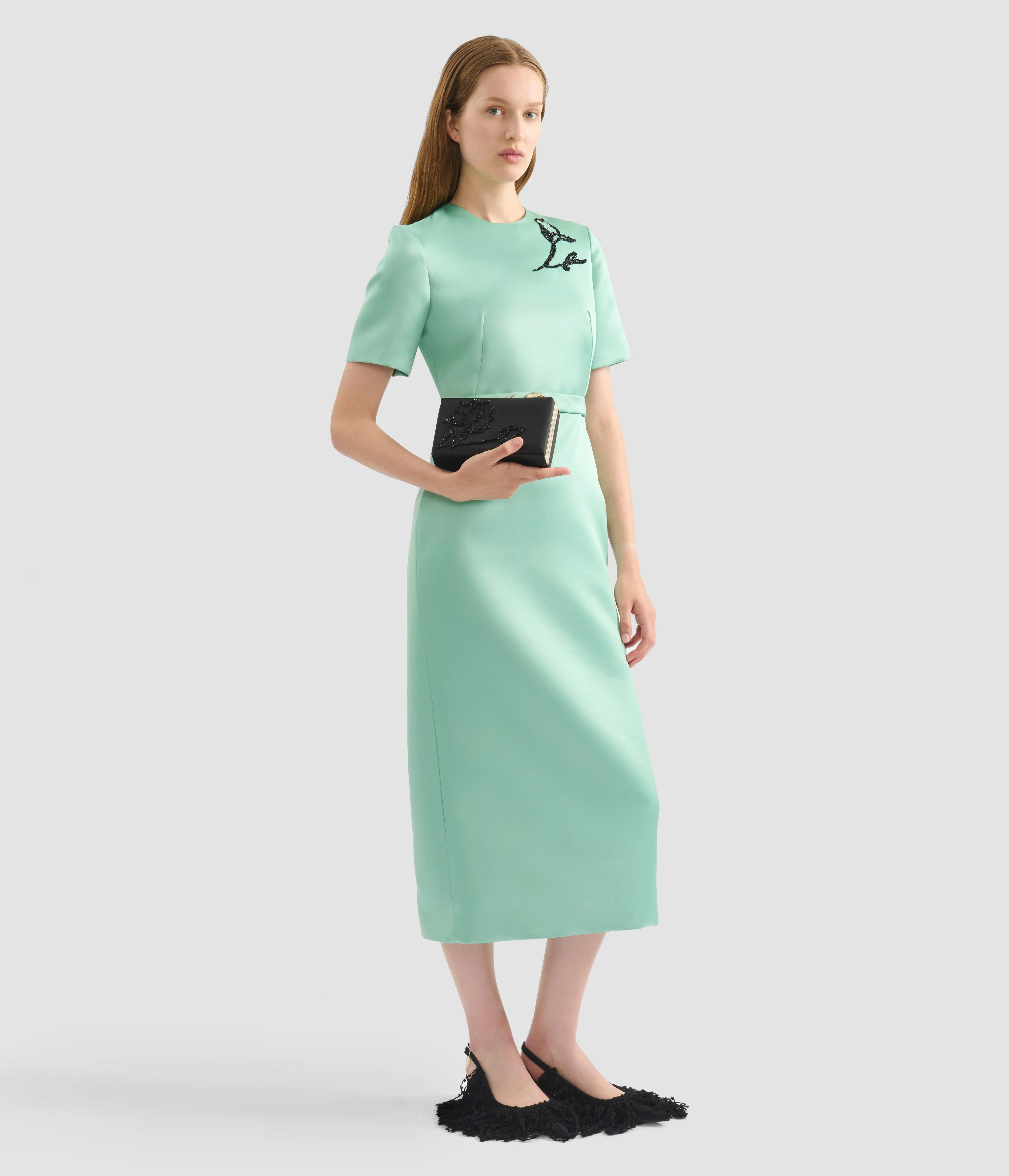 SHORT SLEEVE COCKTAIL DRESS - 1
