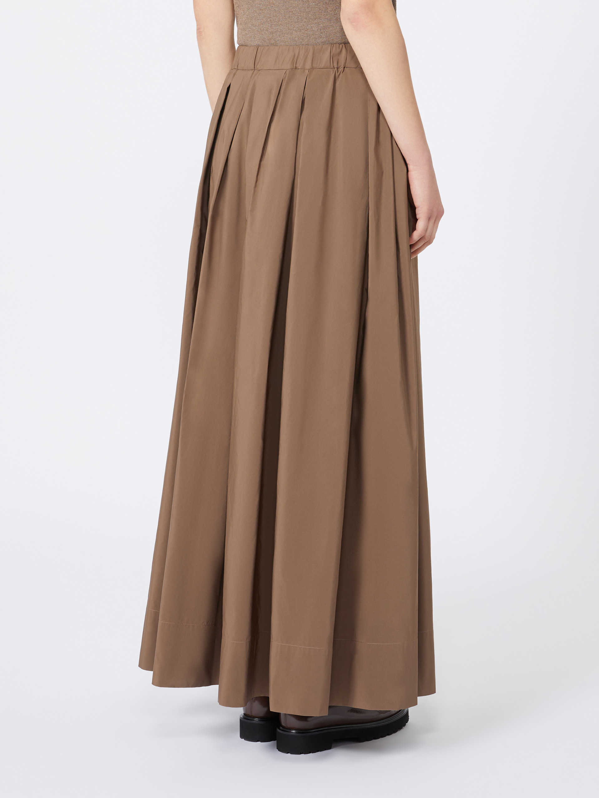ALOE Cotton micro faille skirt - 4