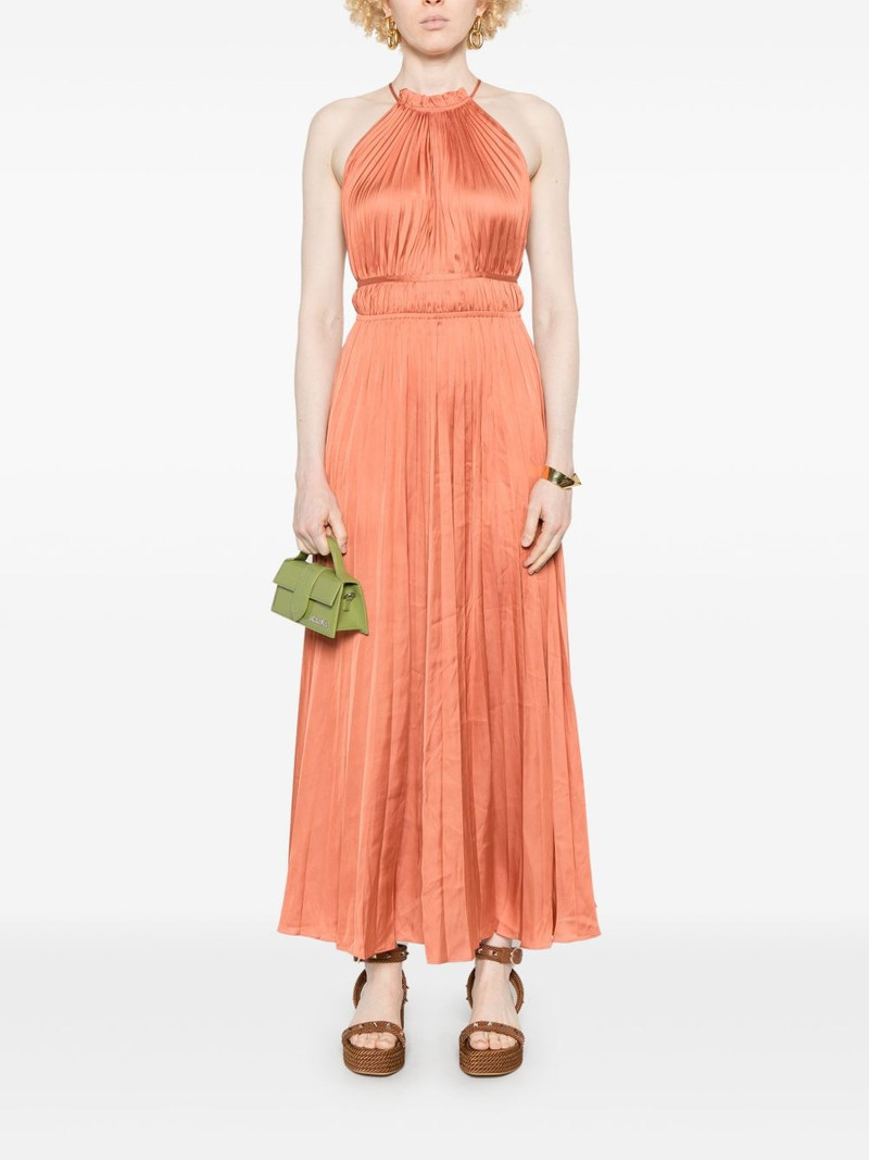 maje plissé-effect maxi dress outlook