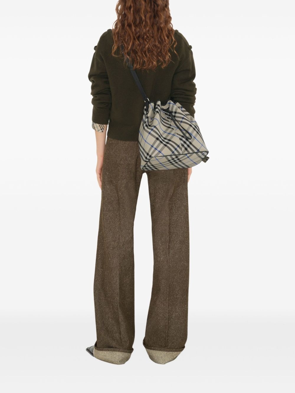 medium Check bucket bag - 3