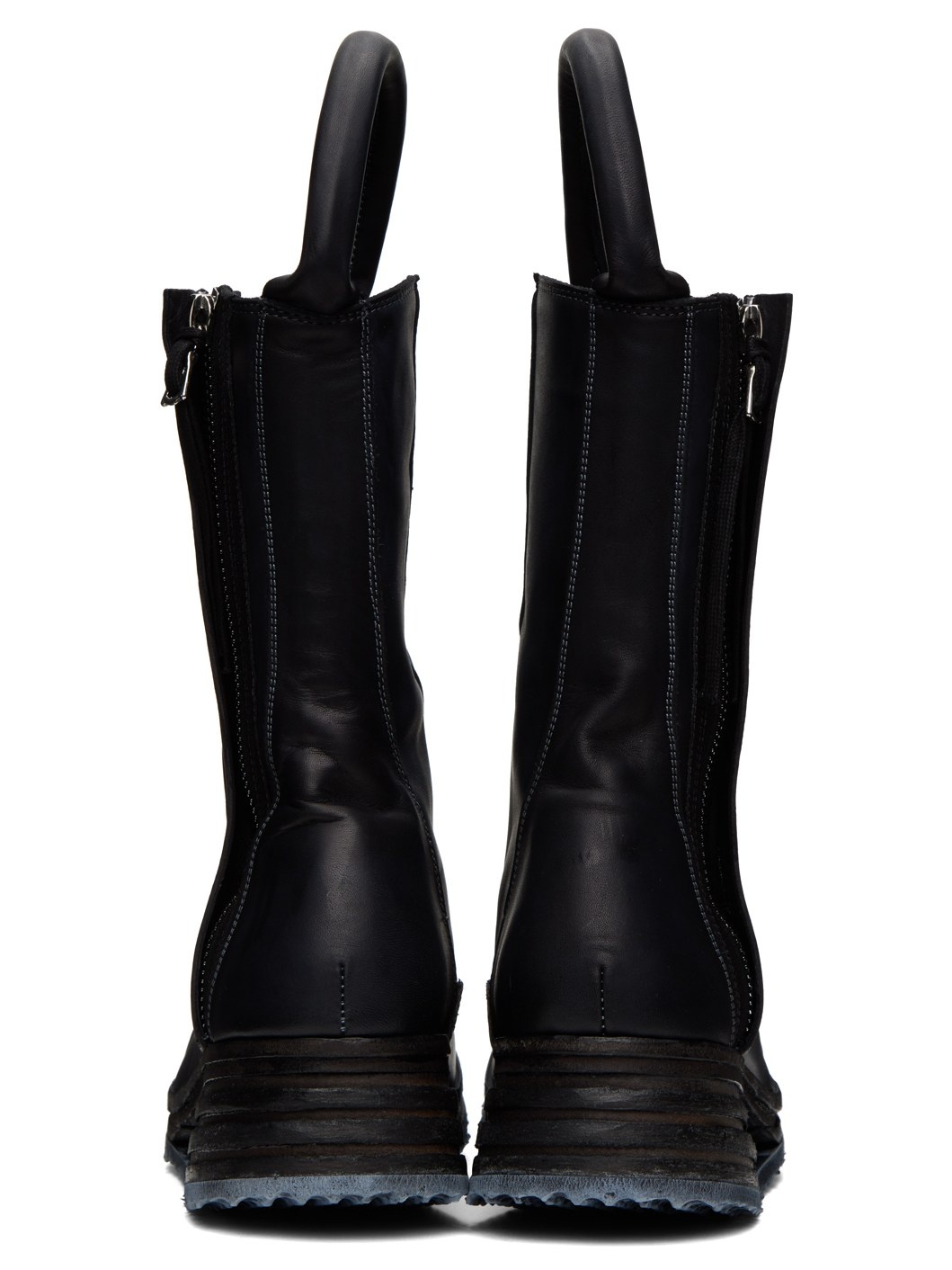 Black Pull-Loop Boots - 2