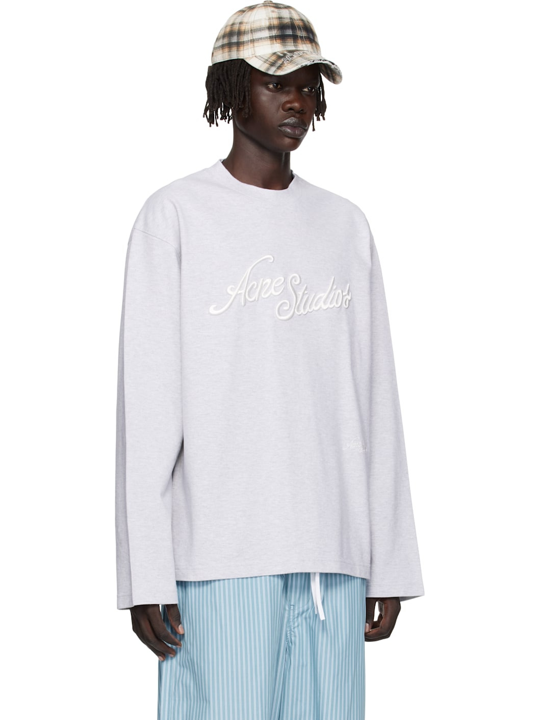 Gray Embroidered-Logo T-shirt - 2