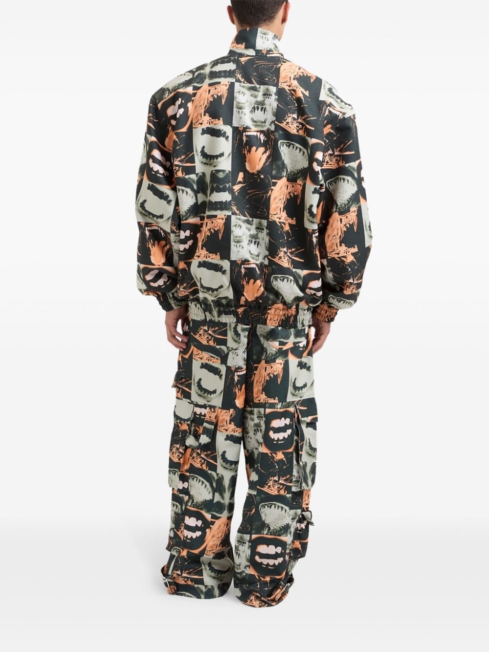 Lips print oversized jacket - 3