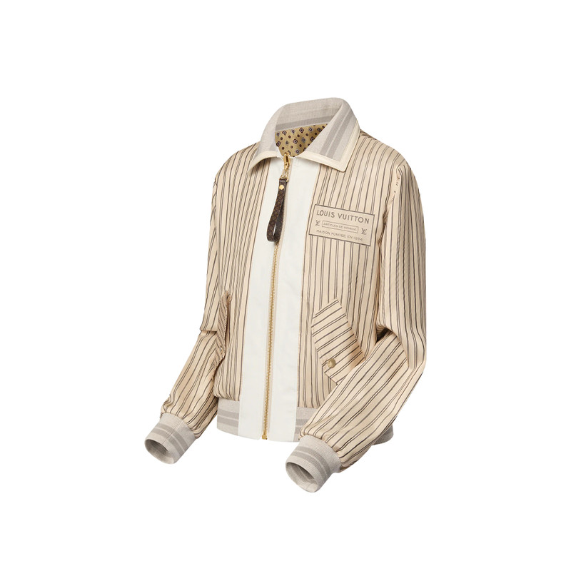 Louis Vuitton Reversible Neverfull Stripes Bomber Jacket outlook
