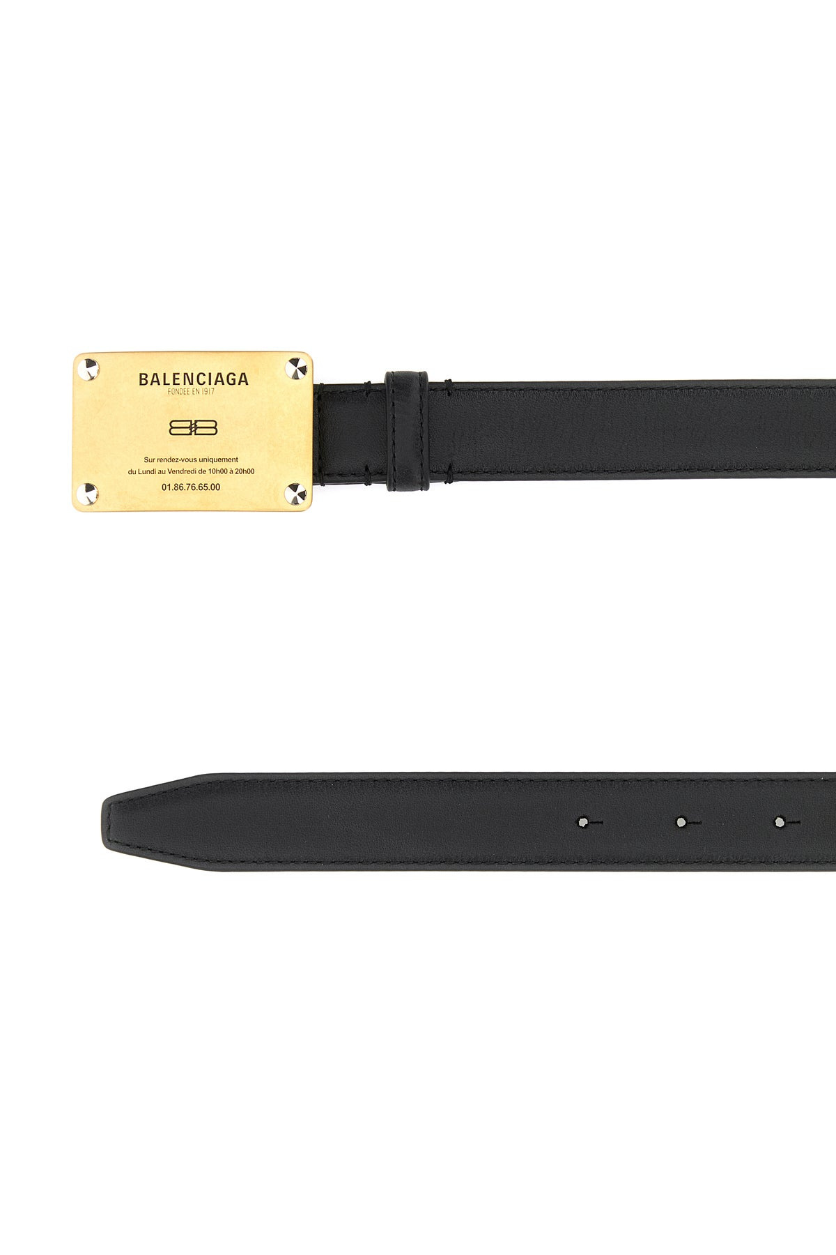 Black leather Lola belt - 2