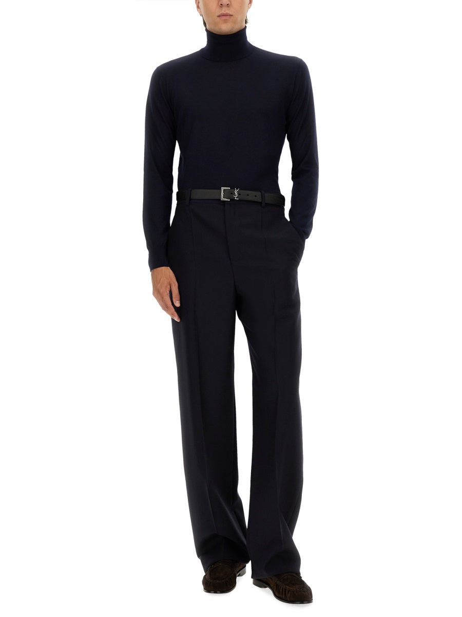 Saint Laurent Men High Waist Pants - 2