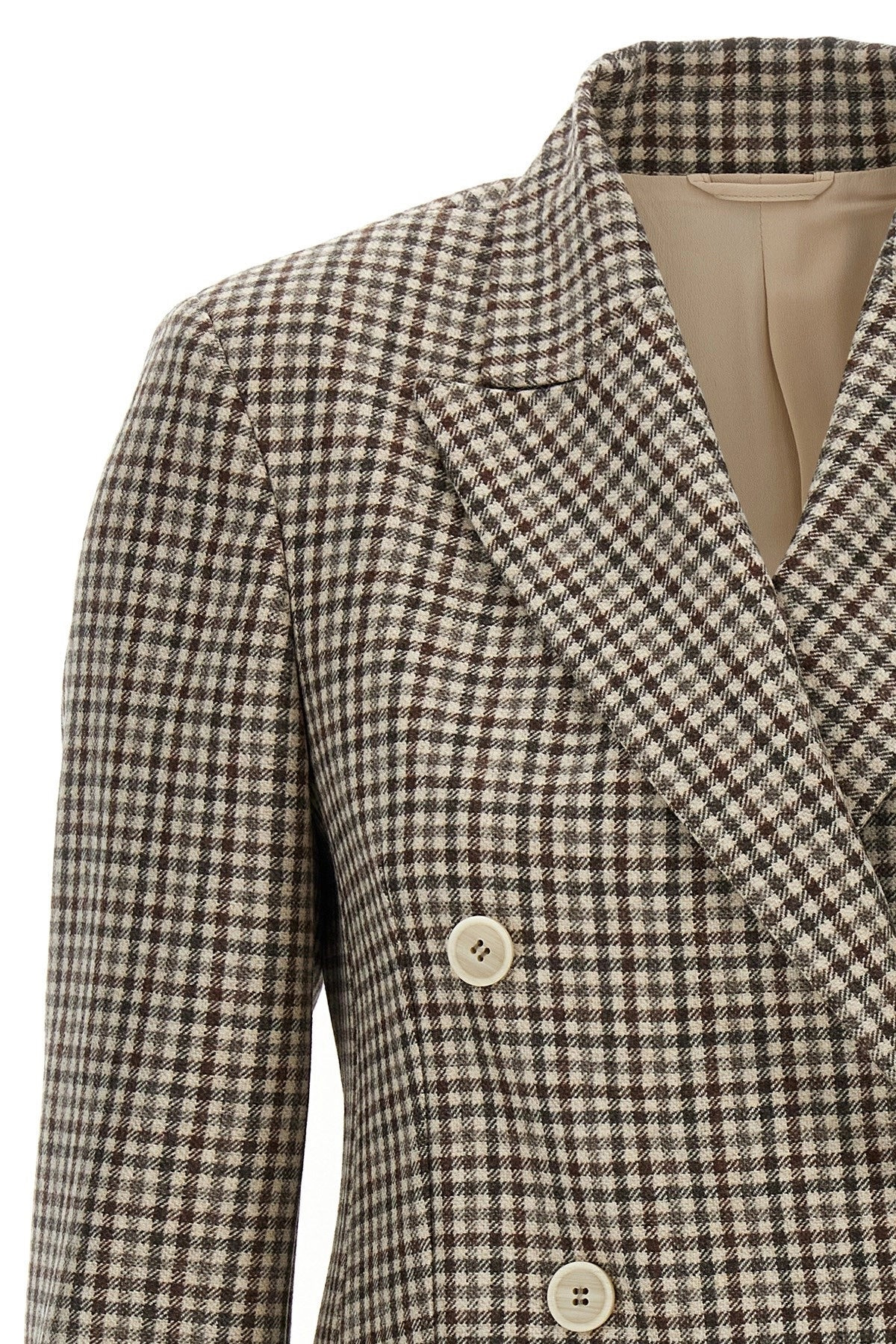 Brunello Cucinelli Women Blazer Check Monile - 3