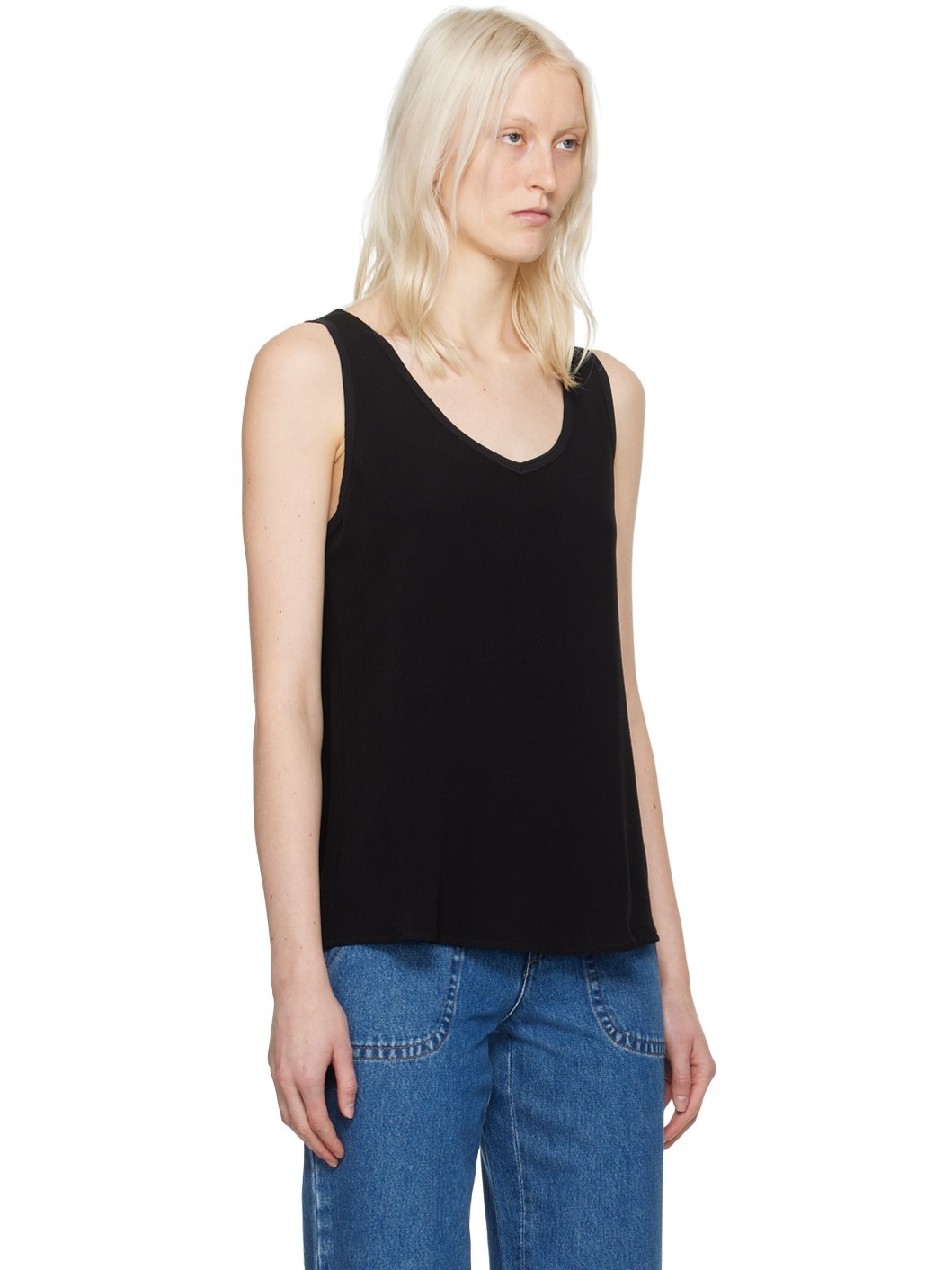 Black Lucy Tank Top - 2
