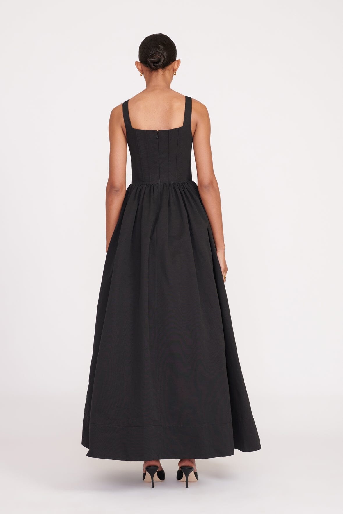 STAUD MAXI LANDSCAPE DRESS BLACK - 5