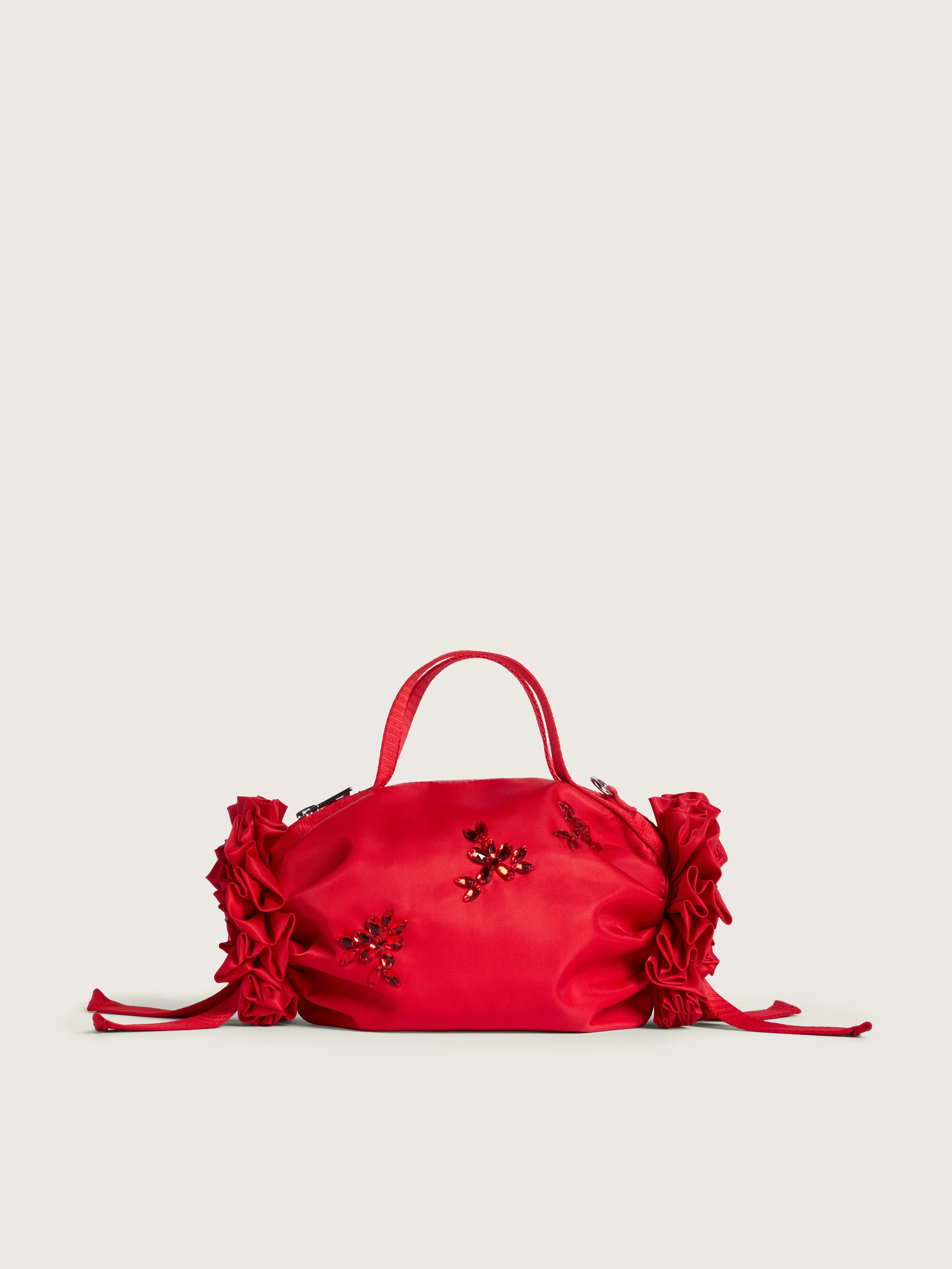 Turbo Embellished Mini Double Ribbon Rosette Bag - 1