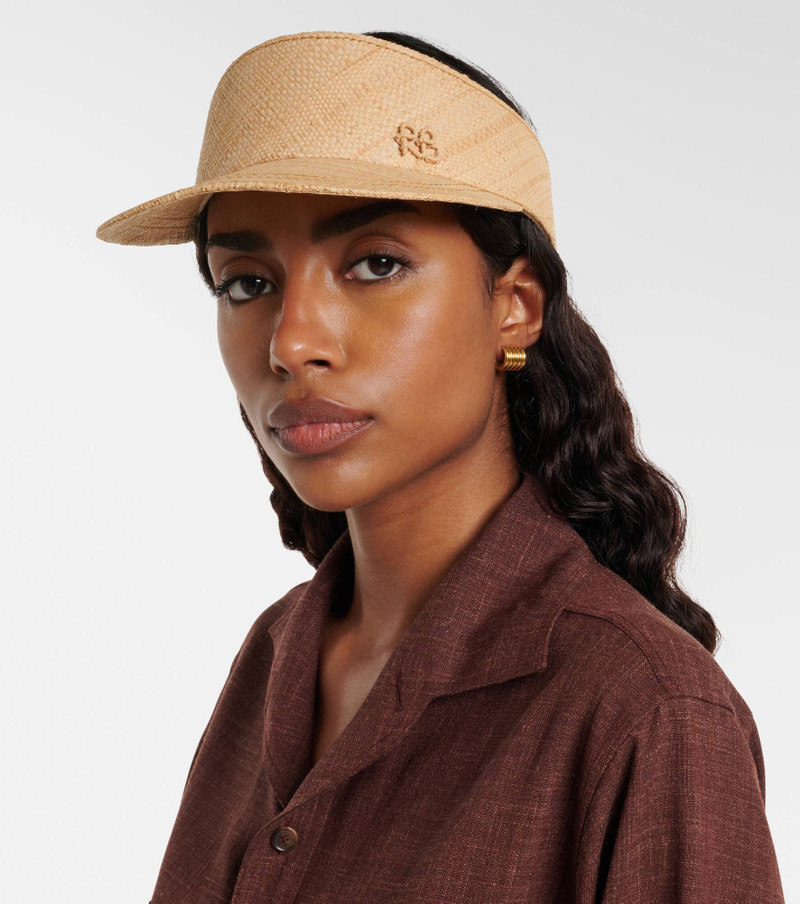 RUSLAN BAGINSKIY Cotton-lined straw hat outlook