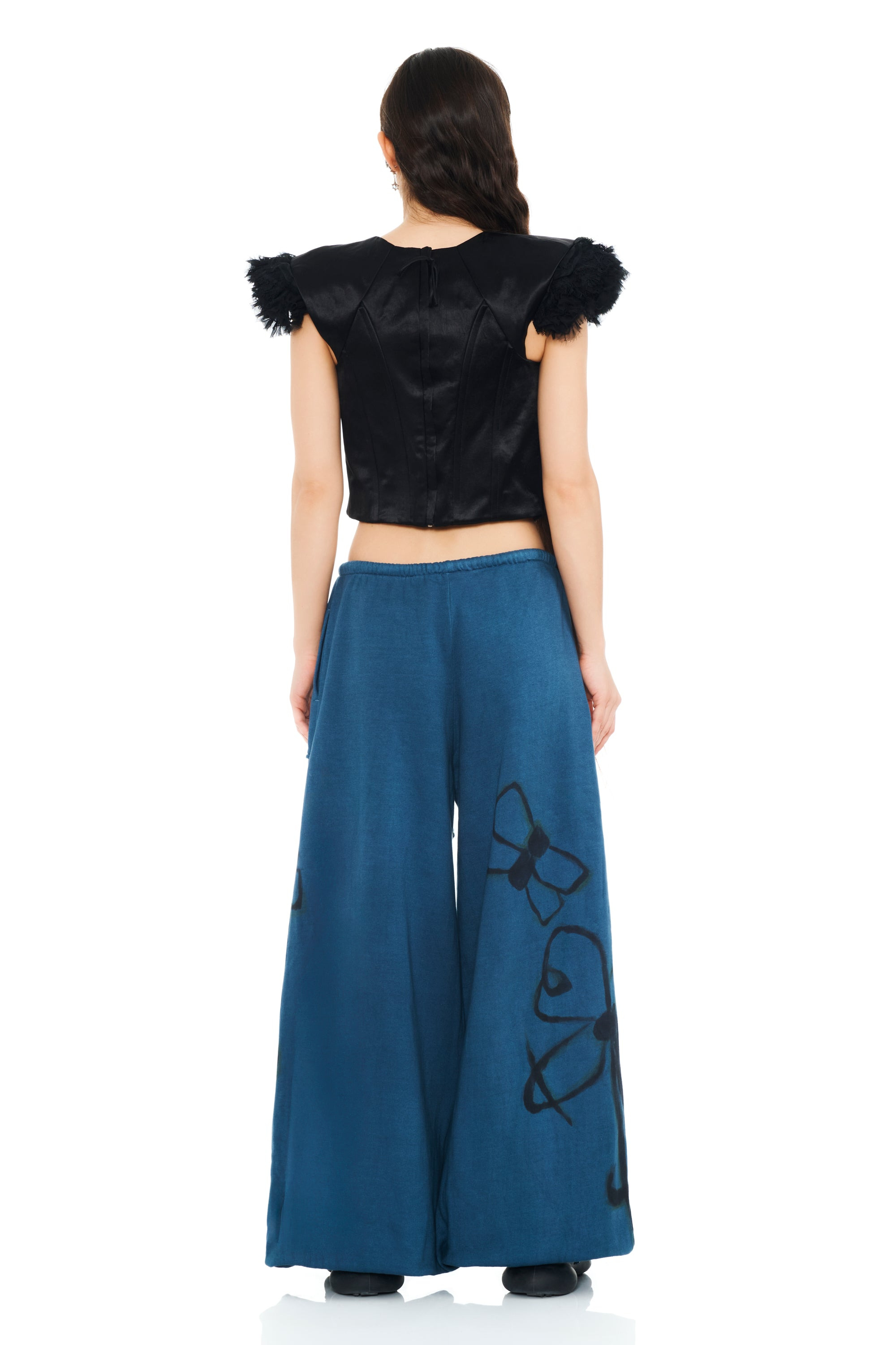 NAVY BUG BALLOON SWEATPANT - 5