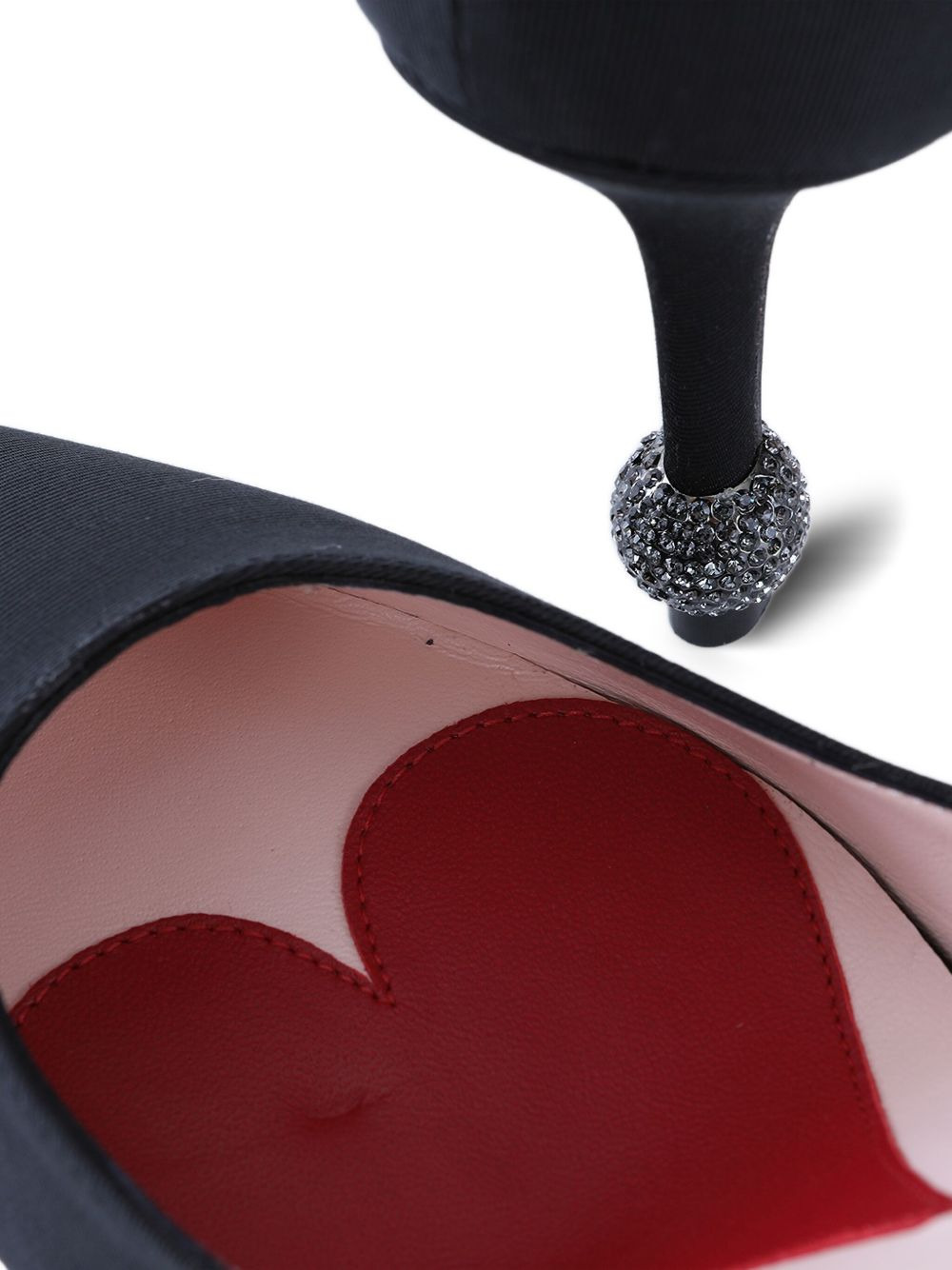 85mm crystal-embellished pumps - 4