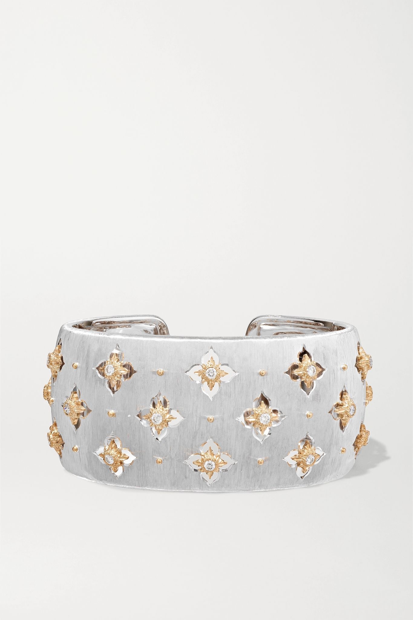 Macri Giglio 18-karat white and yellow gold diamond cuff - 1