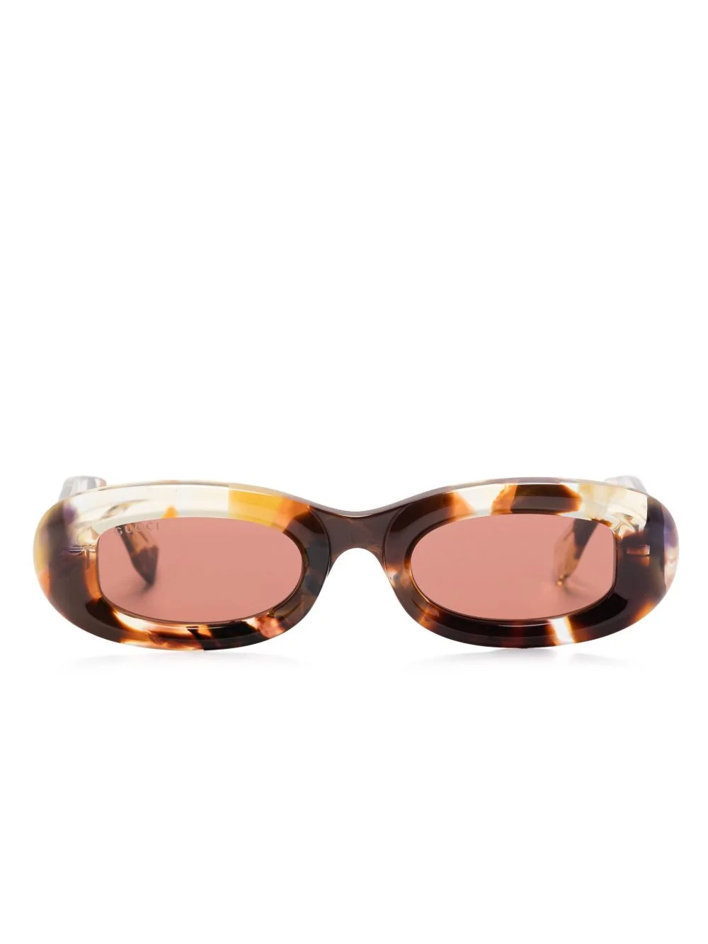oval-frame sunglasses - 1