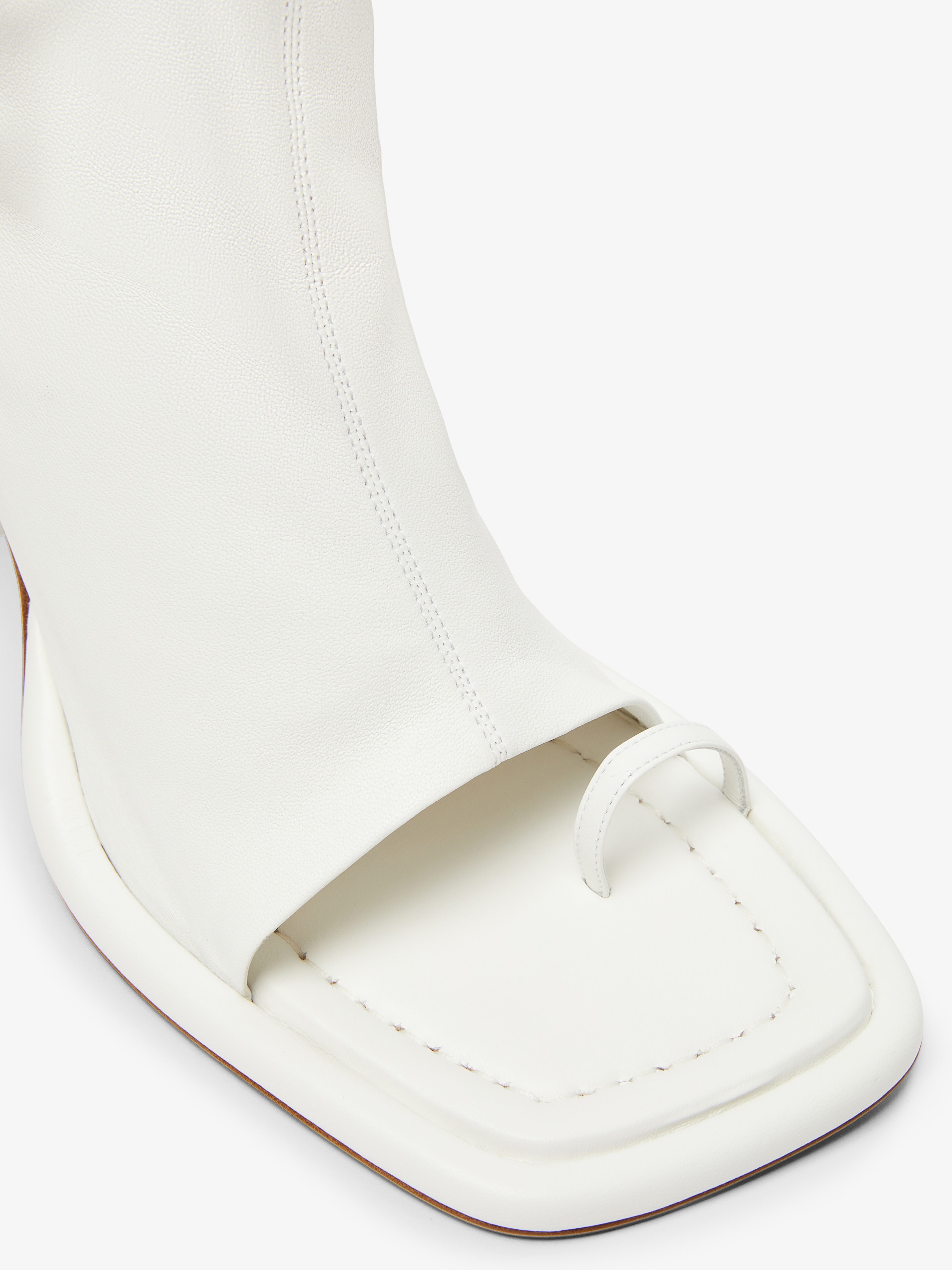 DREAM Stretch nappa-leather thong boots - 4