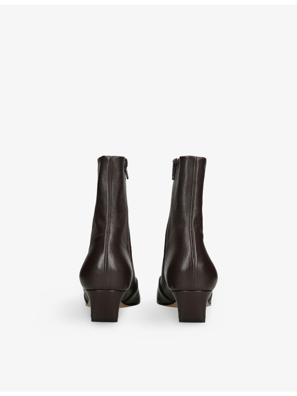 Nevada Leather Heeled Ankle Boots - 4
