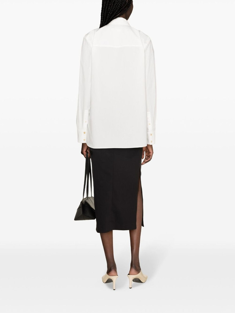 pointed-collar cotton shirt 4