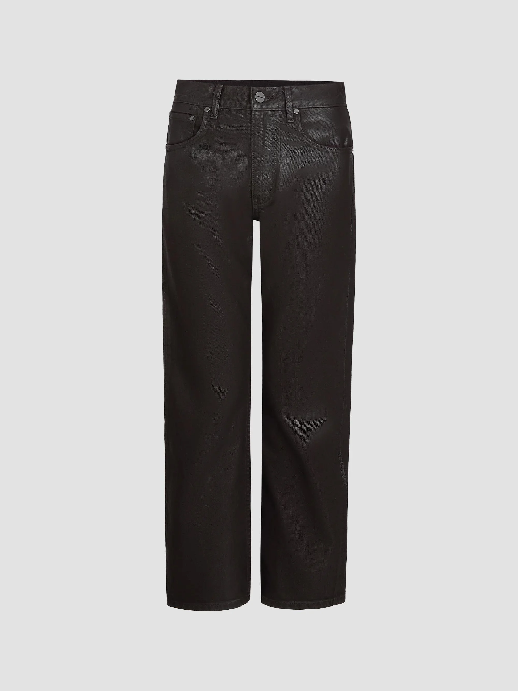 Women's Kent Coated Denim Straight-Leg Jeans - Chocolate - 1