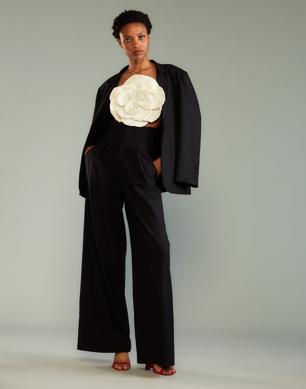 Wool Oversized Blazer - 2