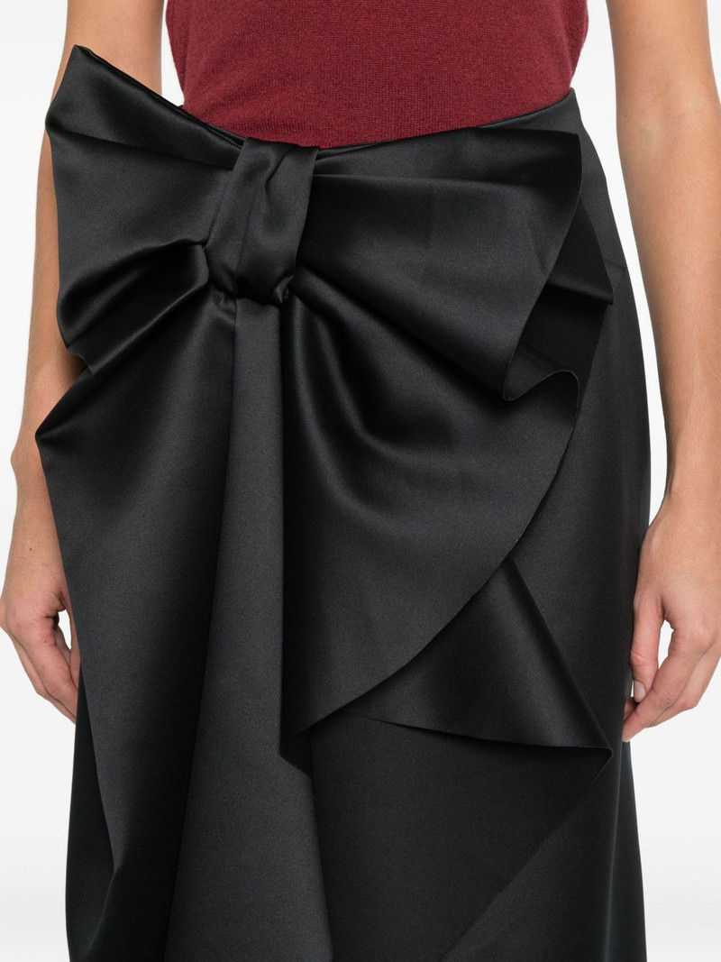 bow-embellished midi skirt 5