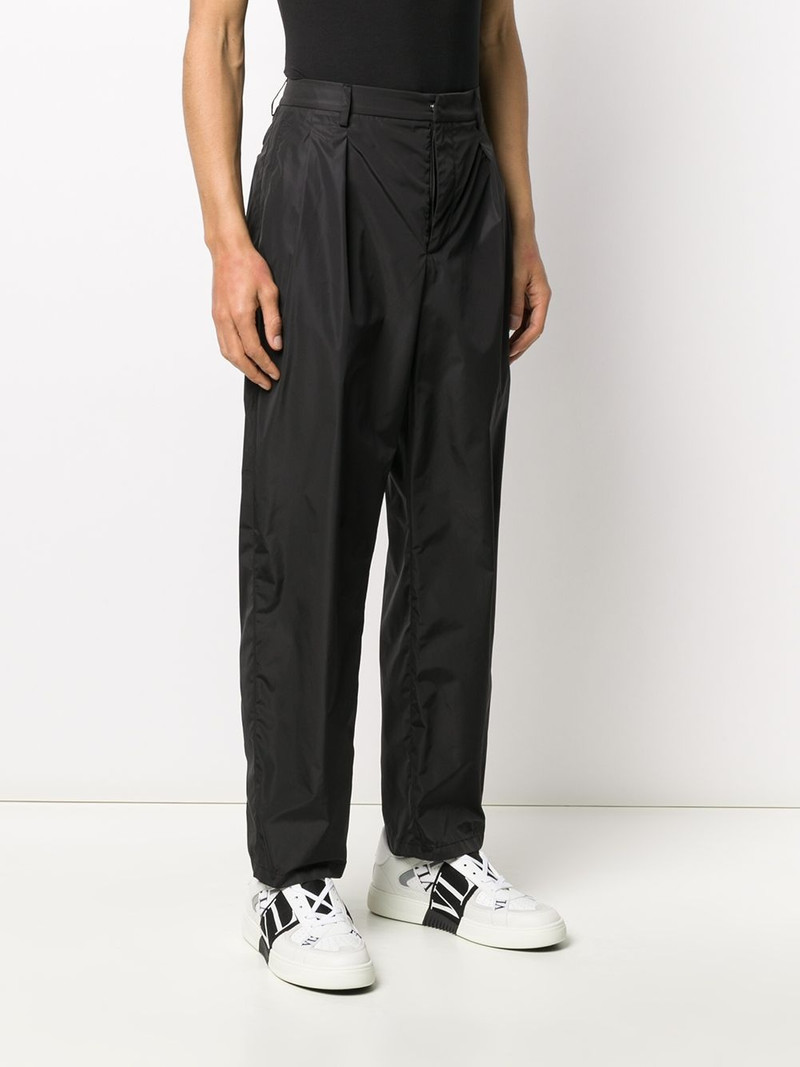 straight-leg nylon trousers 3