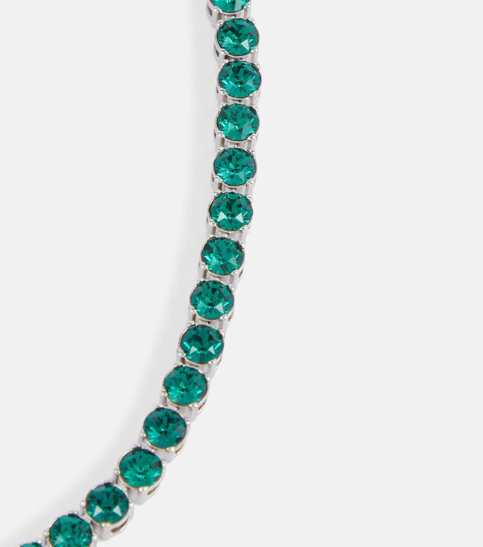 Tennis crystal-embellished necklace - 4