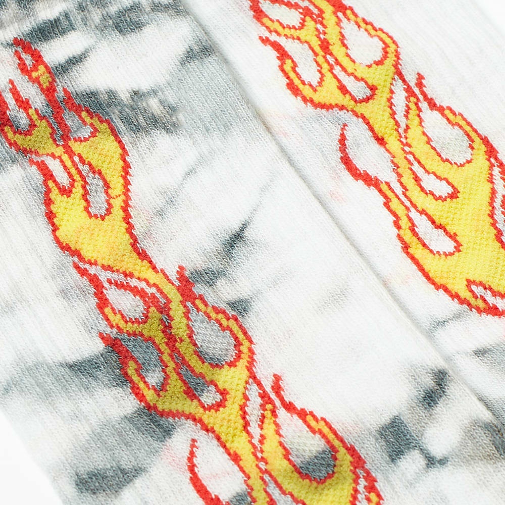 Palm Angels Tie Dye Flames Sock - 2