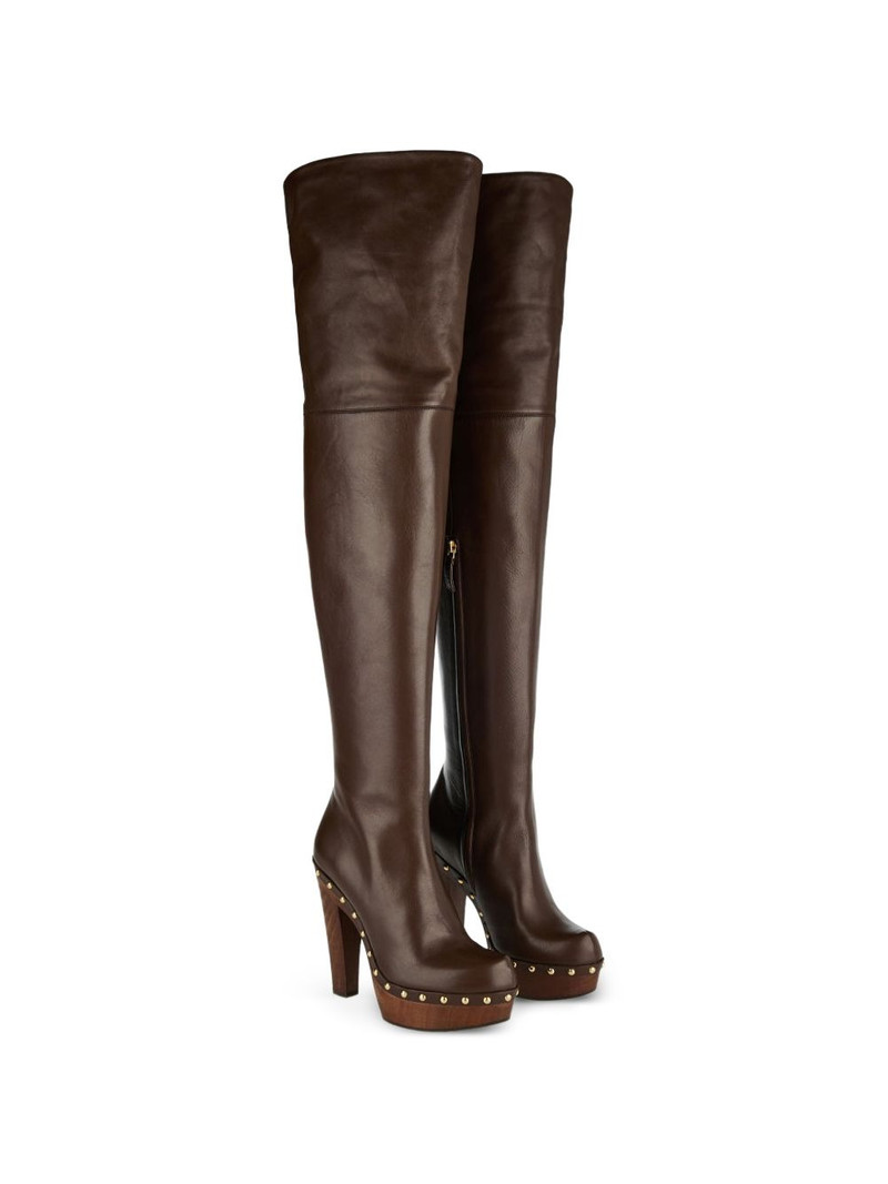 Chloé Lola studded boots outlook