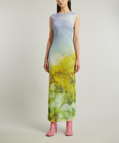 Acne Studios Sleeveless Blurred Landscape Maxi-Dress outlook