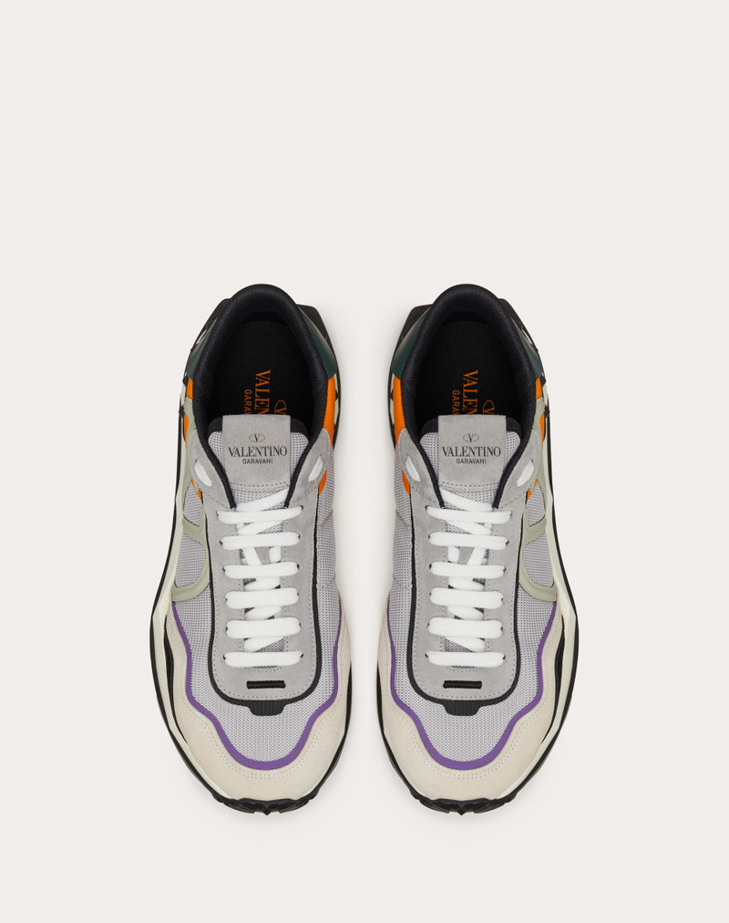 NETRUNNER FABRIC AND SUEDE SNEAKER 4