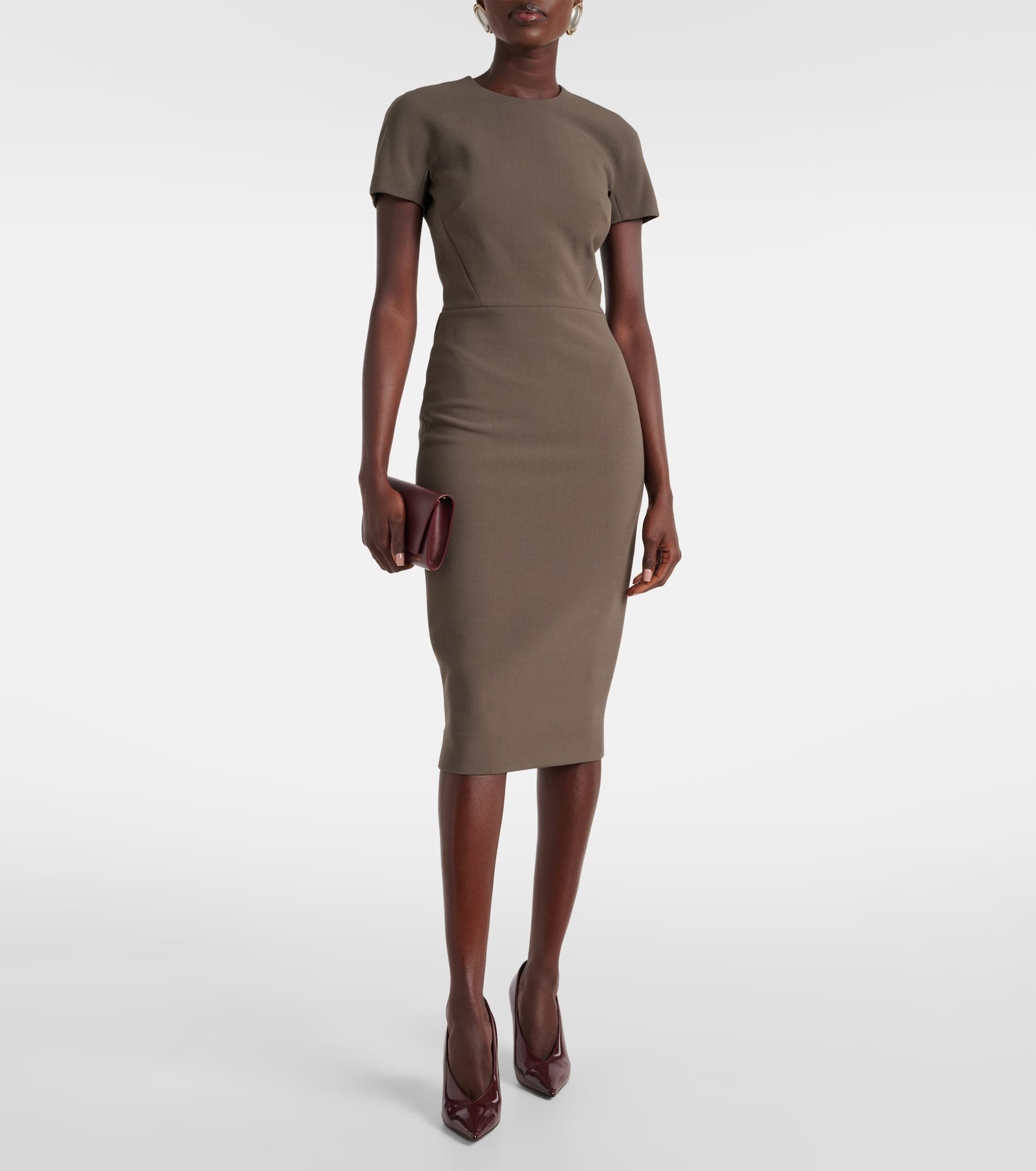 Crêpe midi dress - 2