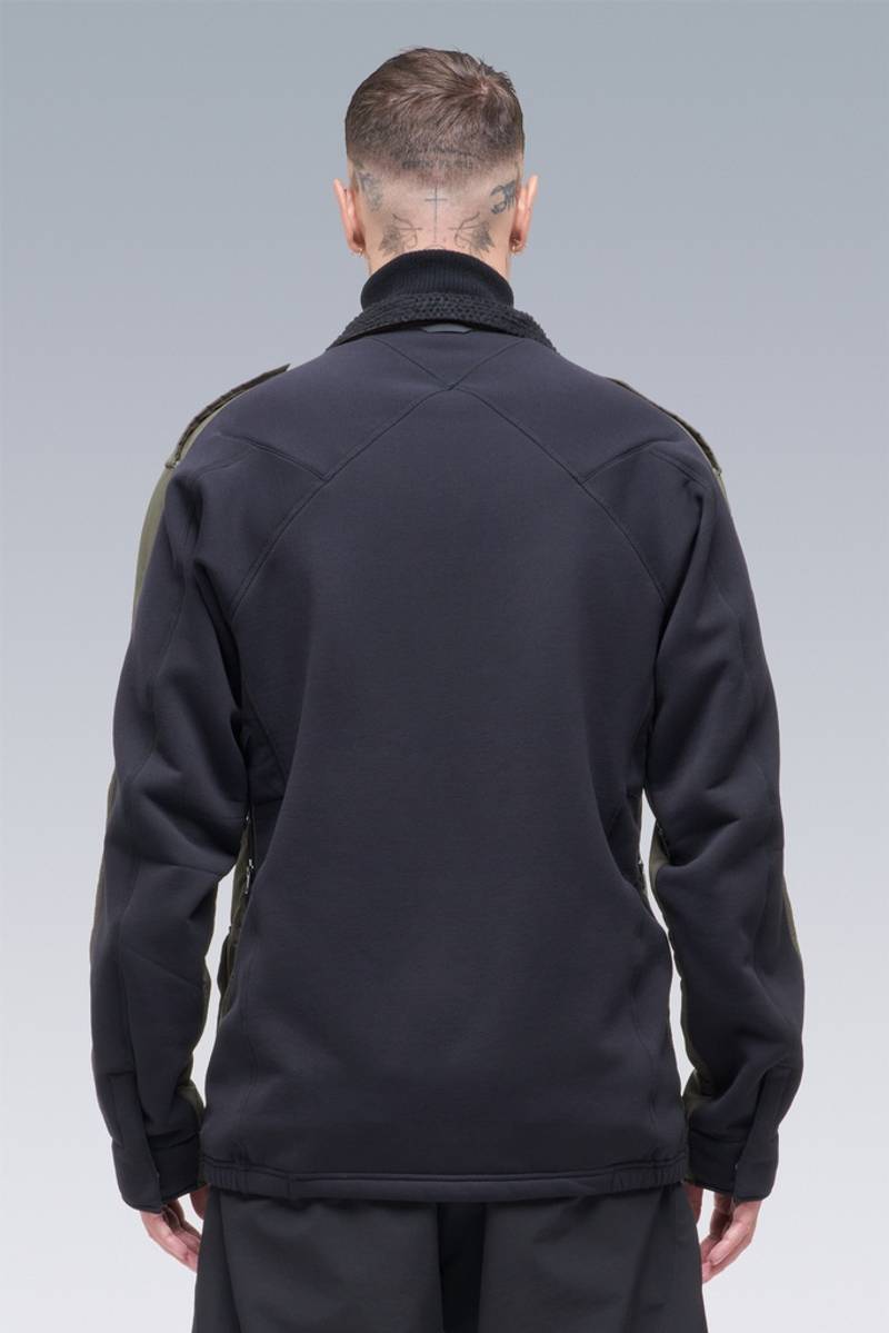 J3-HY Hybrid Construction Windstopper® Polartec® Alpha® / Powerstretch® Modular Jacket GREEN/BLACK 6