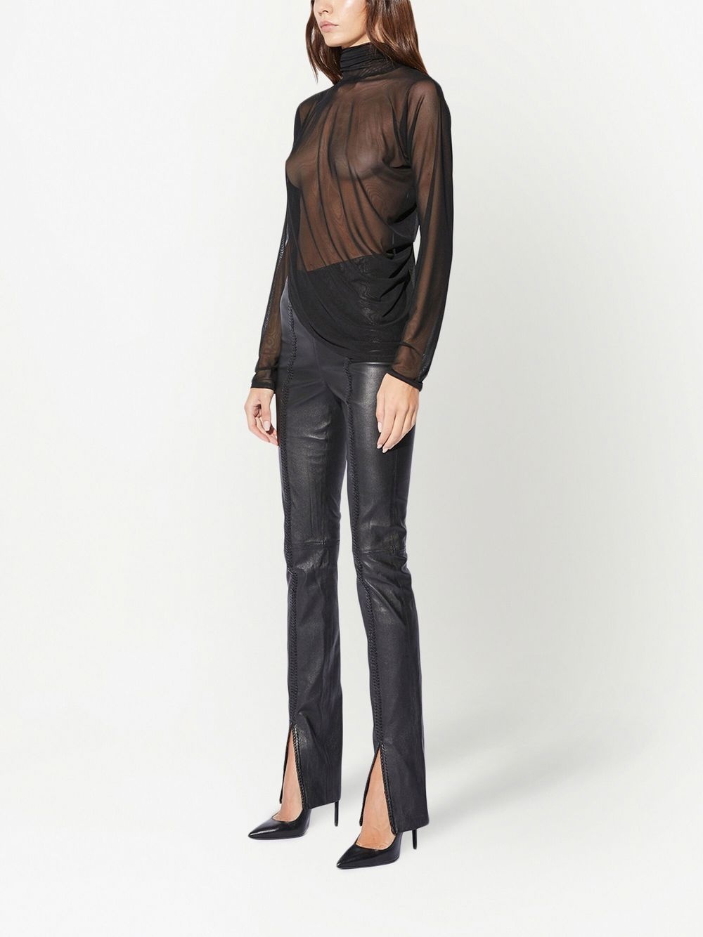 Lei mesh turtleneck top - 3