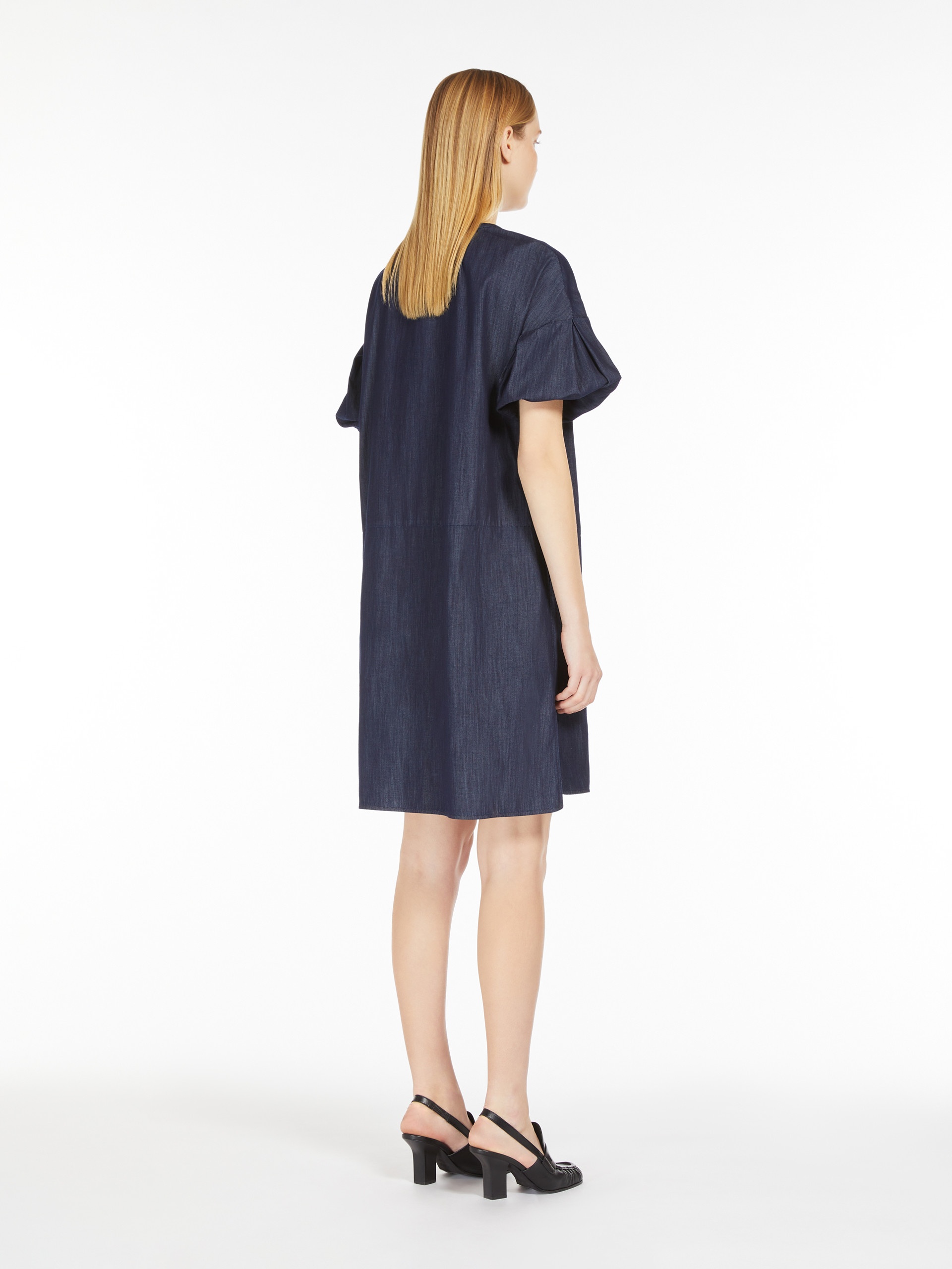 MERINGA Short, lightweight denim dress - 4