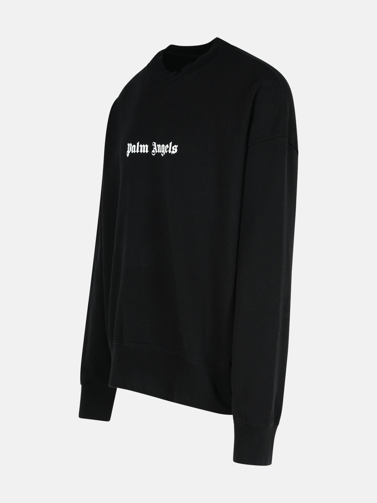 BLACK COTTON SWEATSHIRT - 2