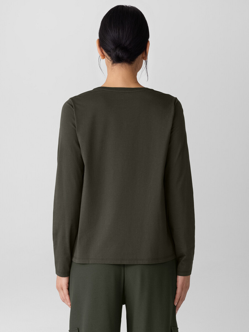 Organic Pima Cotton Jersey Long-Sleeve Tee 4