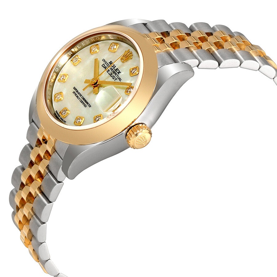 Rolex Lady Datejust Mother of Pearl Diamond Steel and 18K Yellow Gold Jubilee Watch 279163MDJ - 2