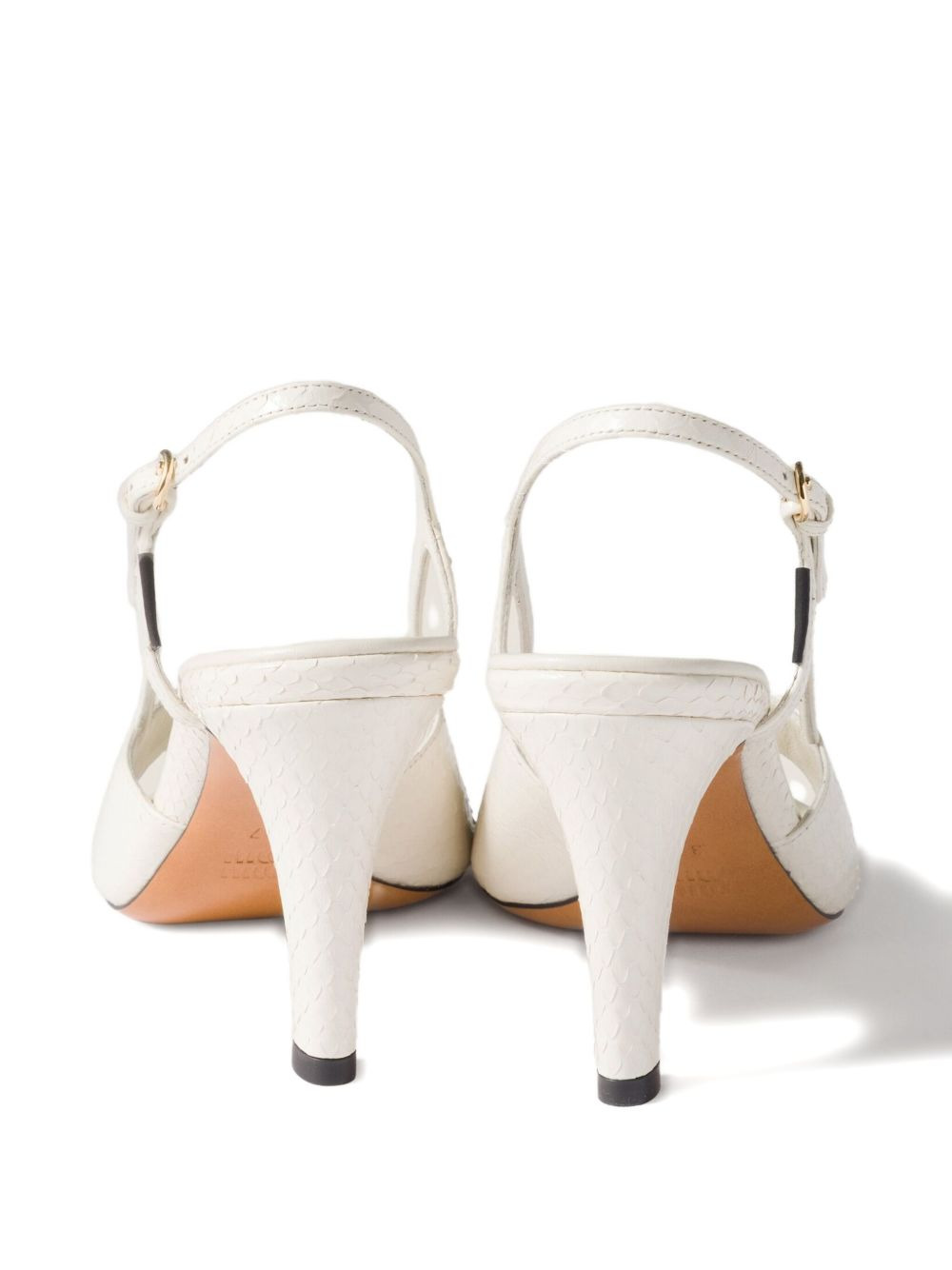 slingback leather sandals - 3
