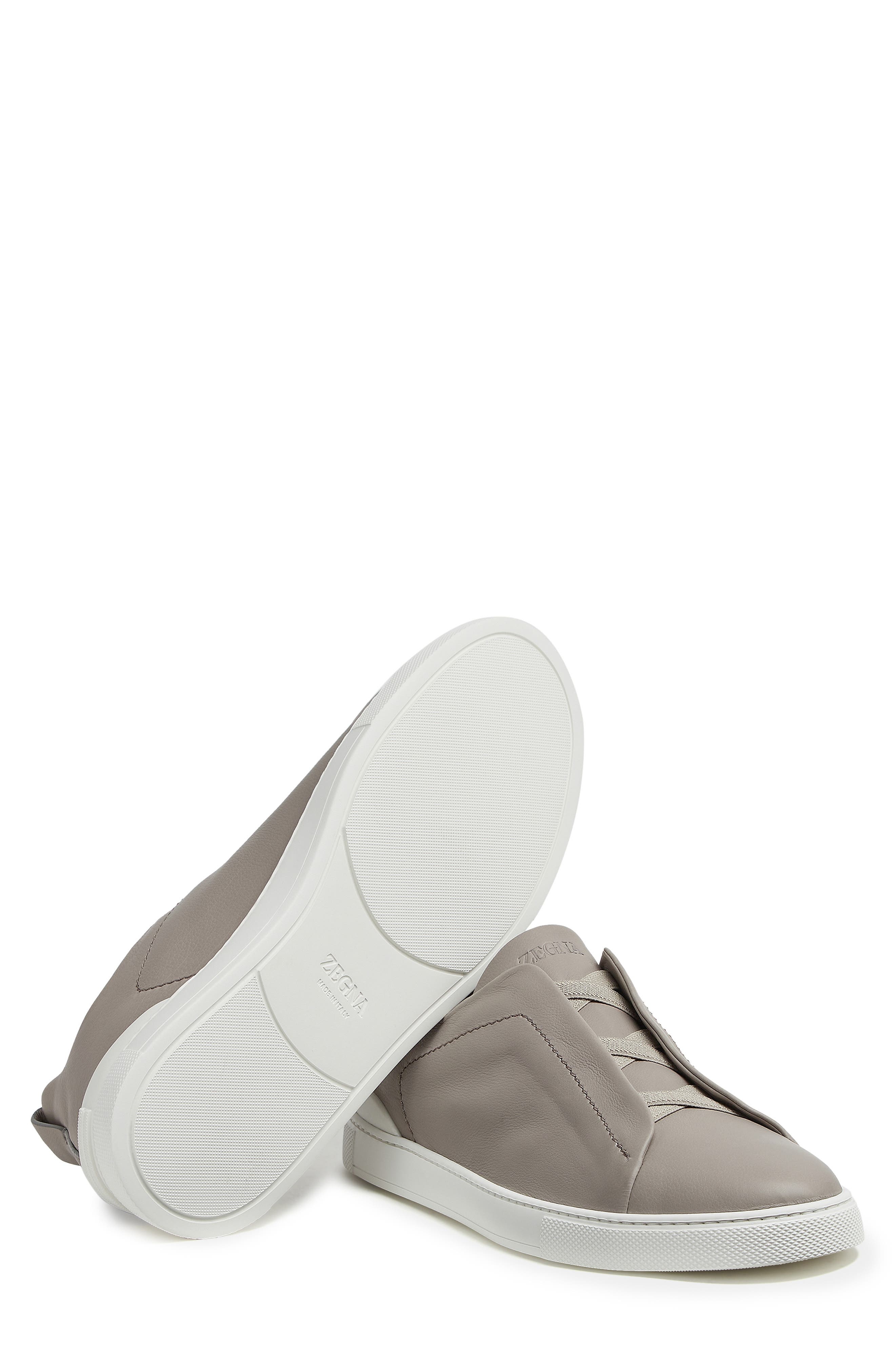 ZEGNA Triple Stitch™ Secondskin Sneaker in Grey at Nordstrom - 6
