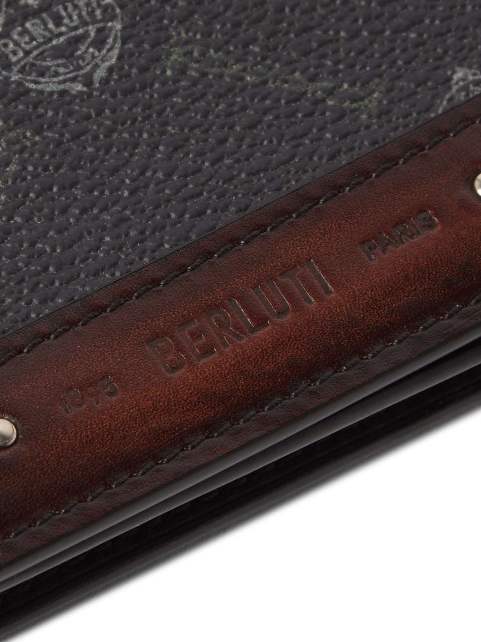 Imbuia Printed Full-Grain and Burnished Leather Wallet - 4