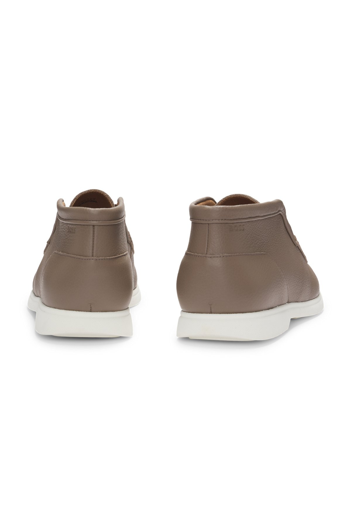 DESERT BOOTS IN TUMBLED LEATHER WITH APRON TOE - 5