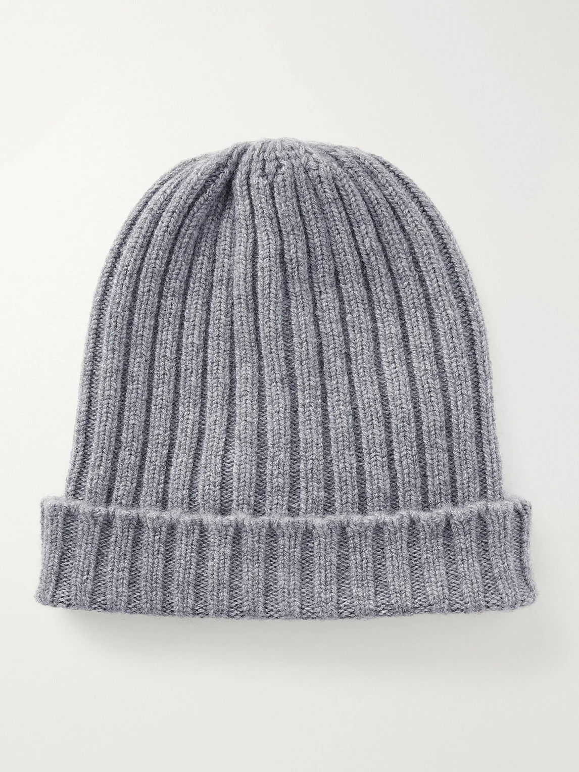 Ribbed Cashmere Beanie - 1